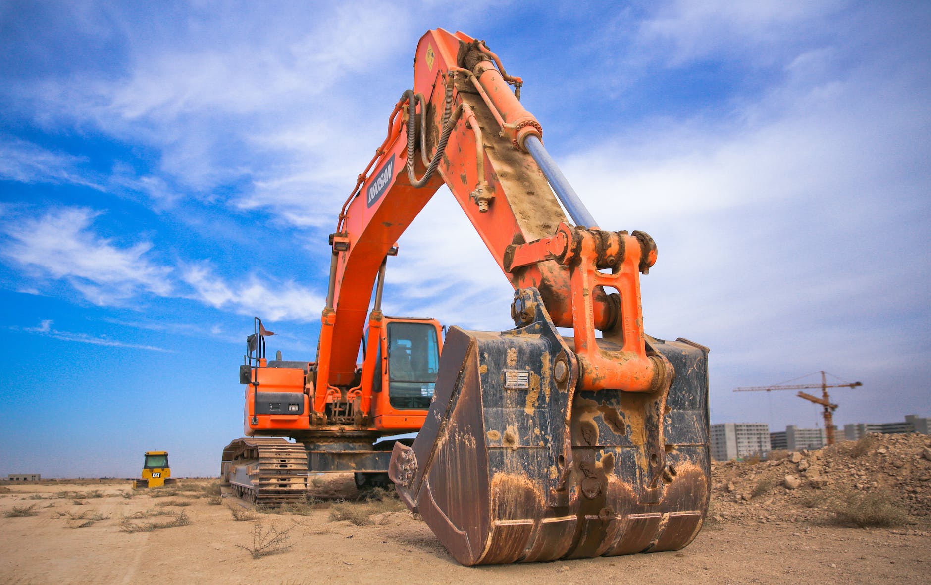 Construction equipment on site