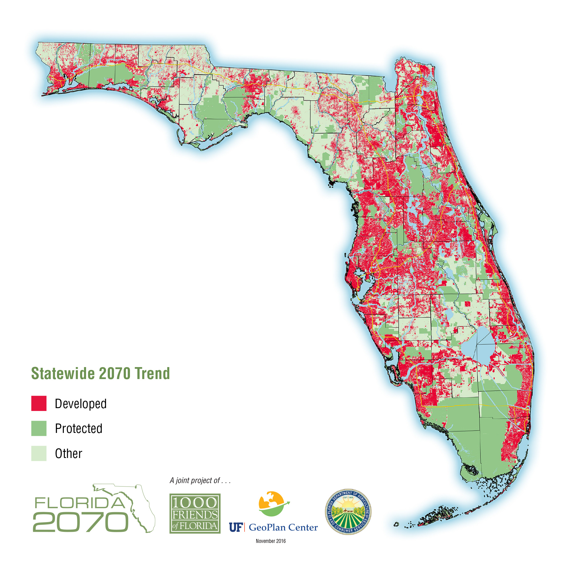 Florida 2070 project on Florida's increasing population